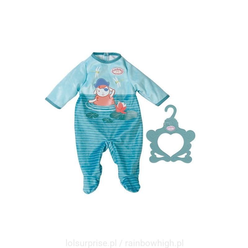 śpioszki pajacyk dla lalki Baby Annabell 703090 turkusowe