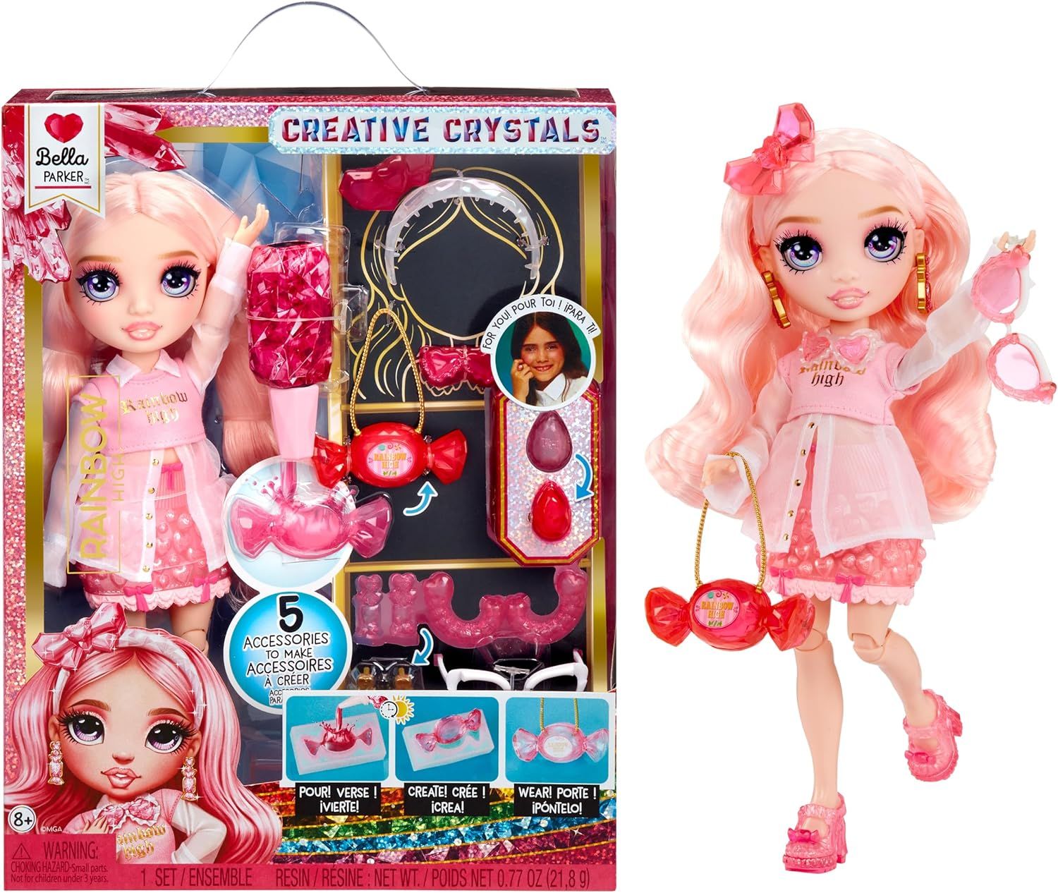Rainbow High Creative Crystals Fashion Doll Lalka Bella