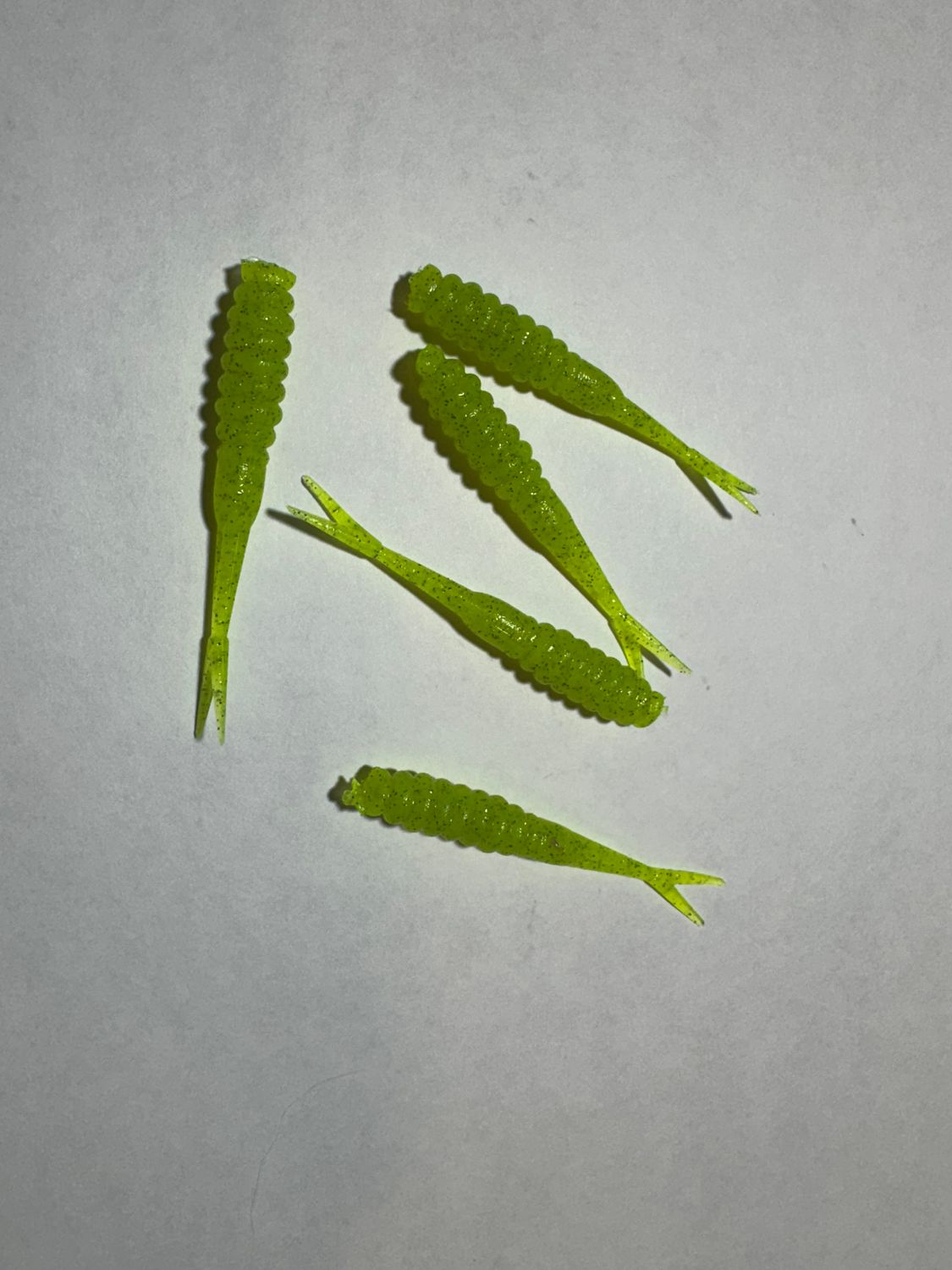 2.5 Inch Crappie Jig Chartreuse (5)