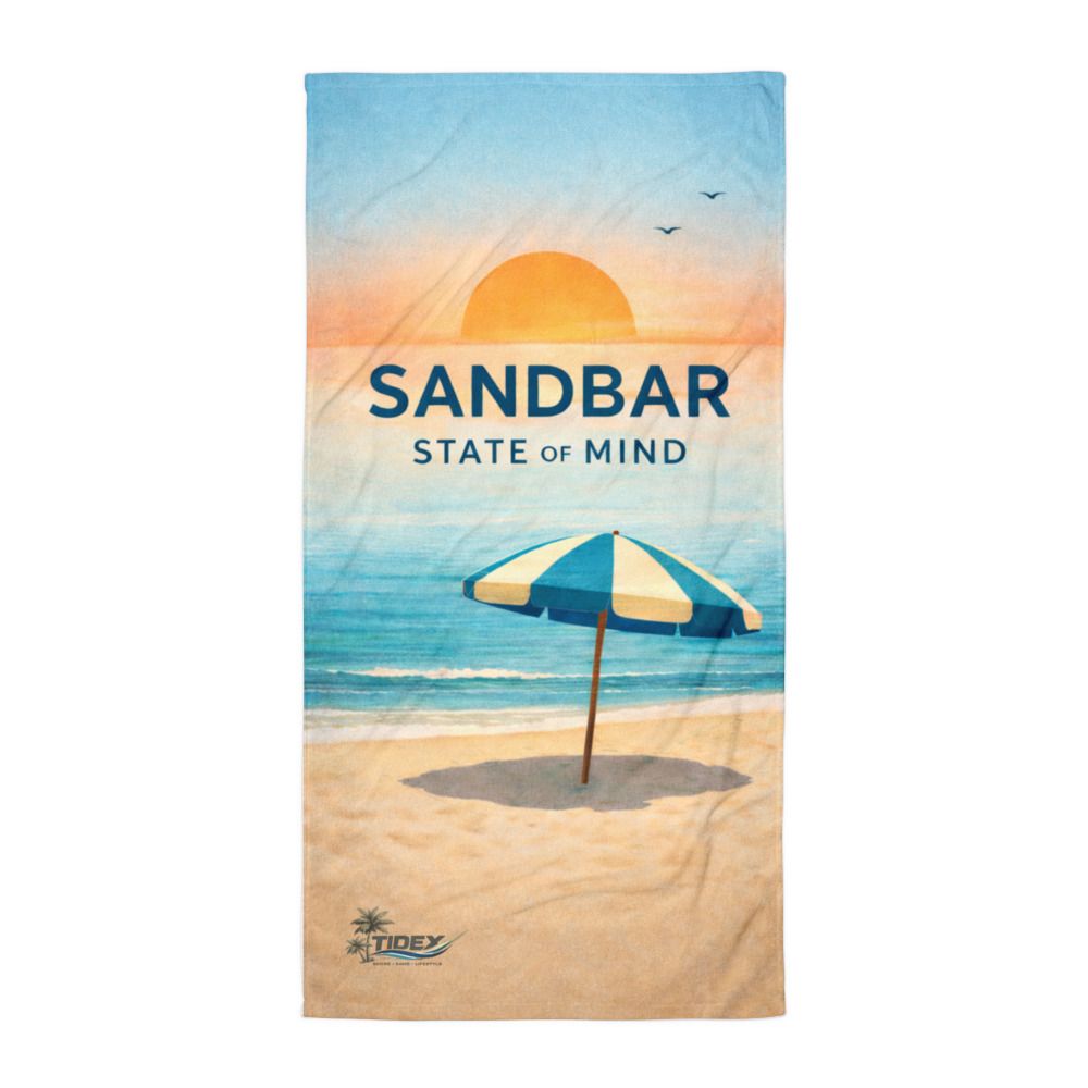 ☀️ Sandbar Stripe Beach Towel – Made for the Sandbar