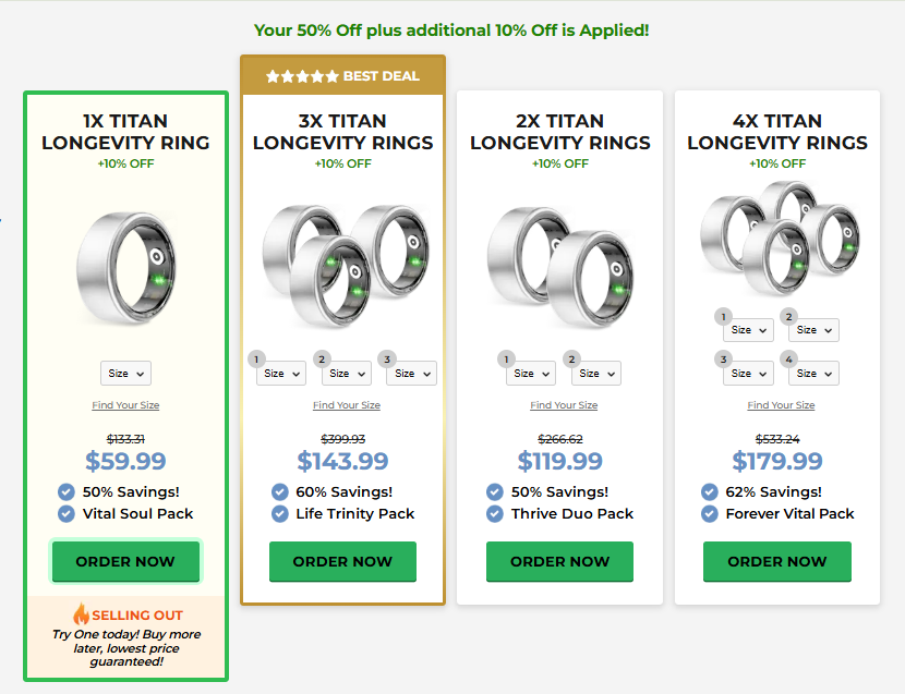 Titan Health Ring Official Website