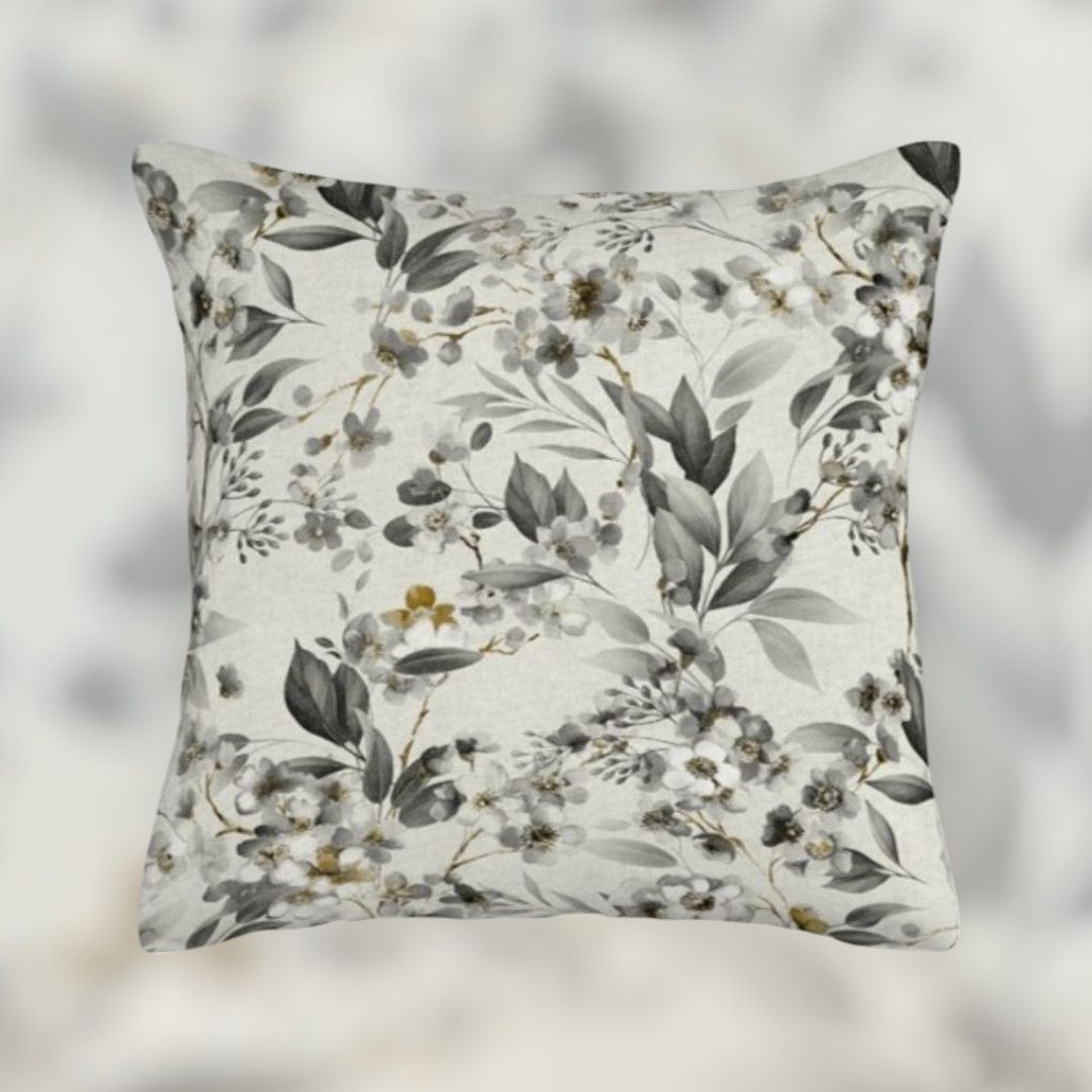 Funda cojín floral