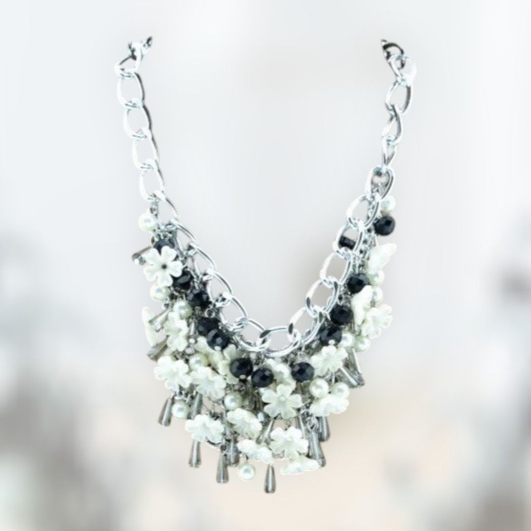 Collar cadenas florecitas