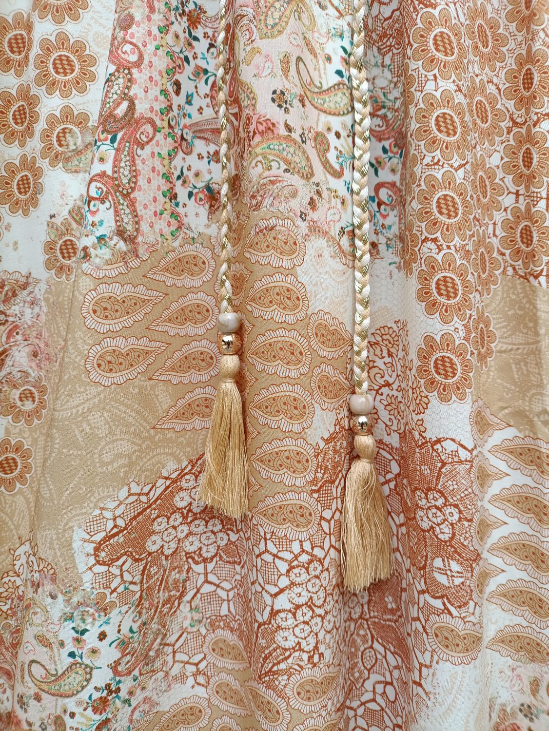 Vestido boho estampado