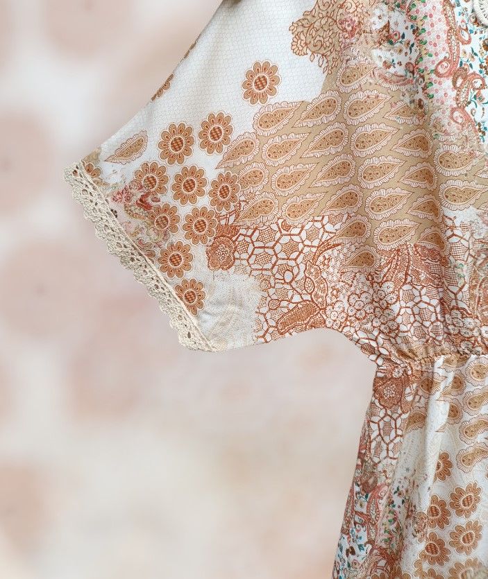 Vestido boho estampado