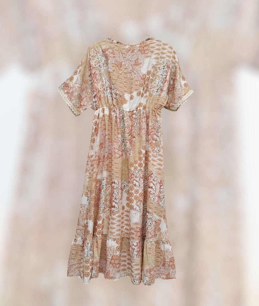 Vestido boho estampado
