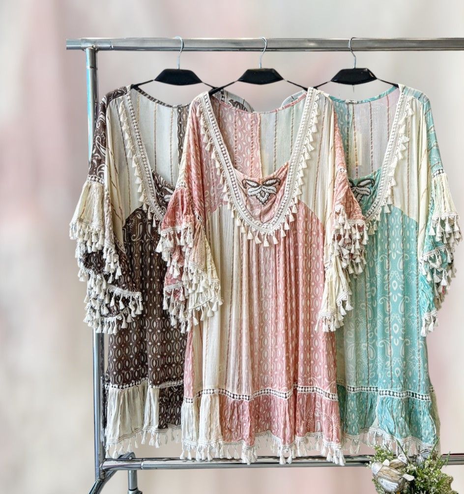 Vestido pompones