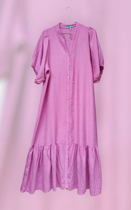 Vestido mangas farol