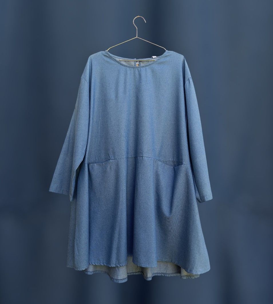 Vestido vaquero bolsillos