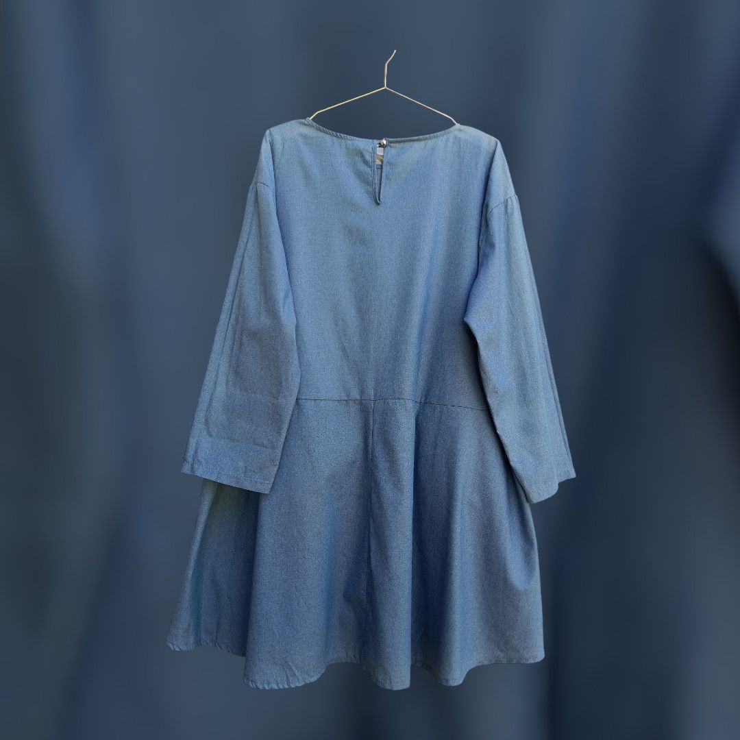 Vestido vaquero bolsillos