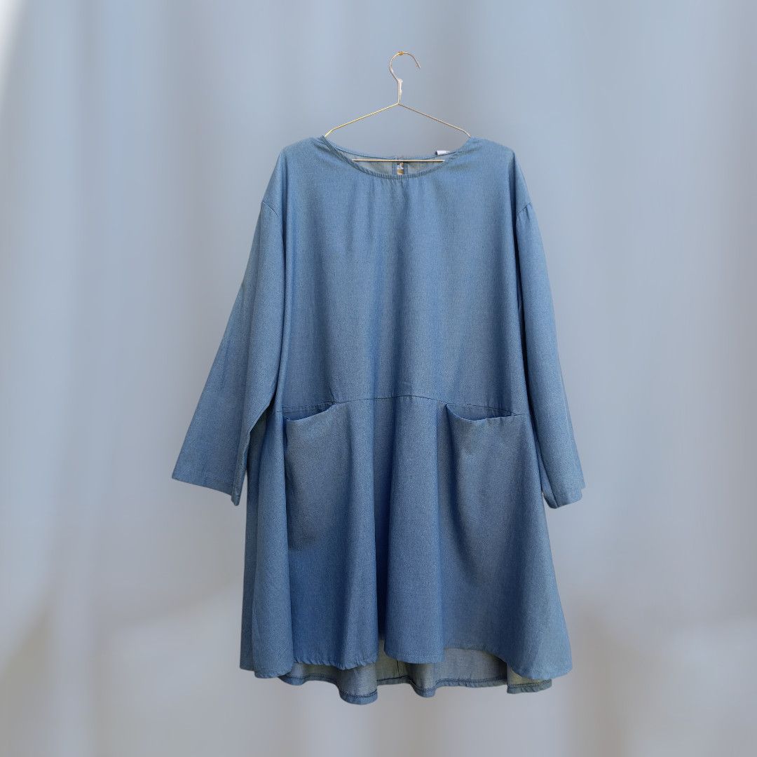 Vestido vaquero bolsillos