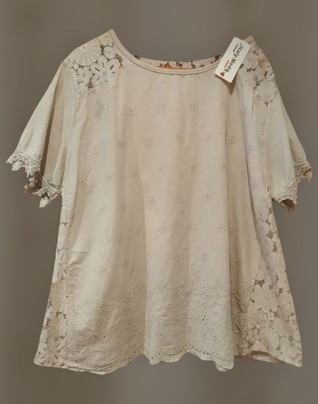 Blusa bordado inglés