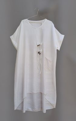 Vestido blanco lazos