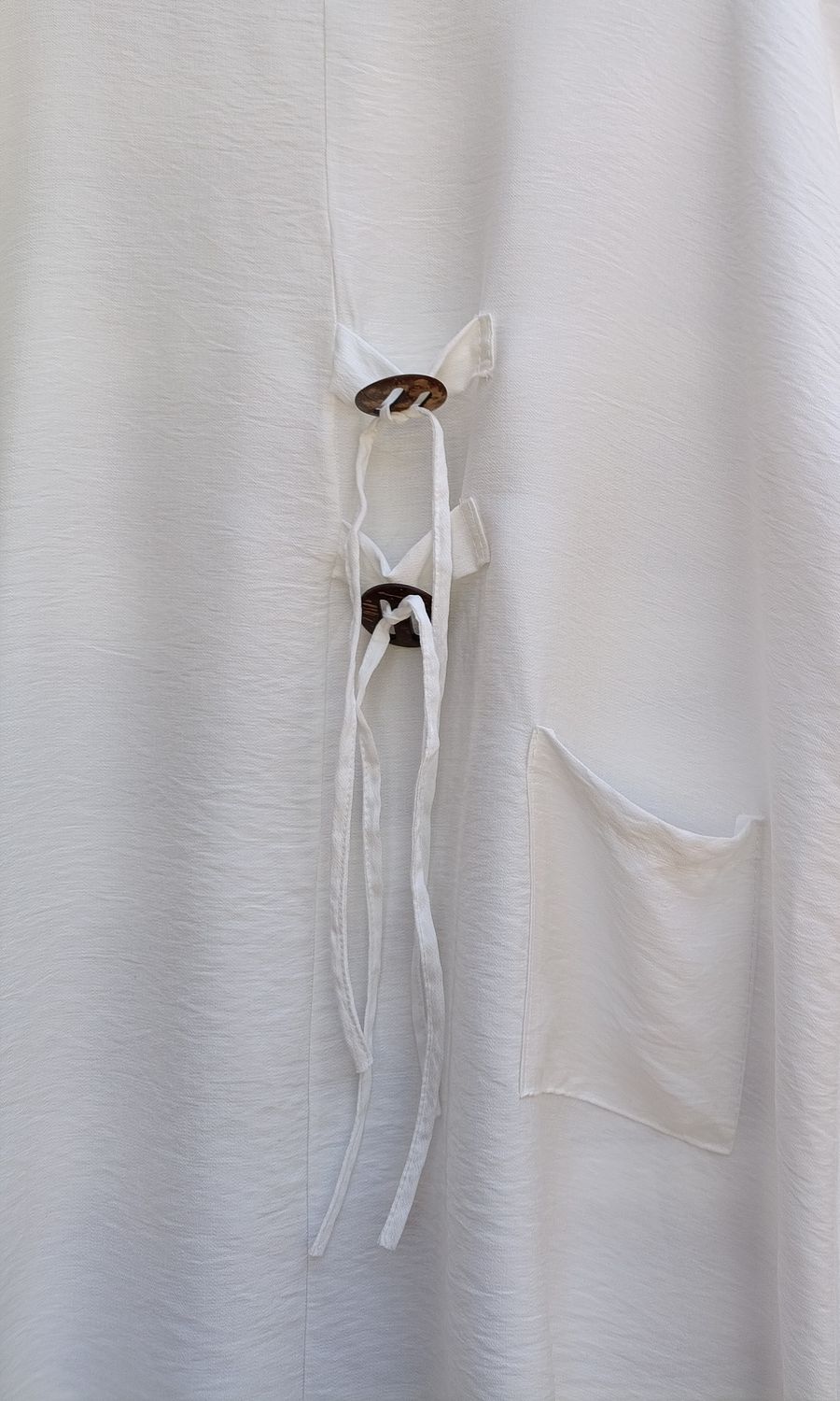 Vestido blanco lazos