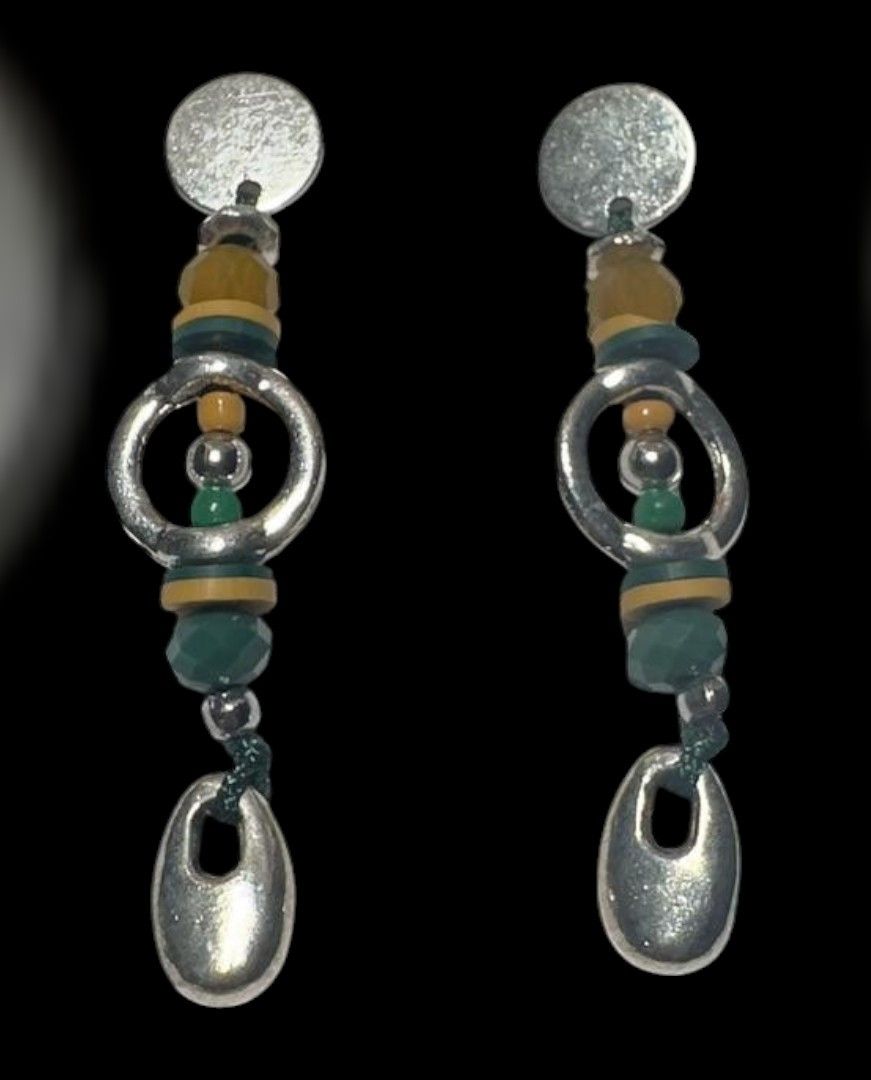 Pendientes étnicos (verdes)