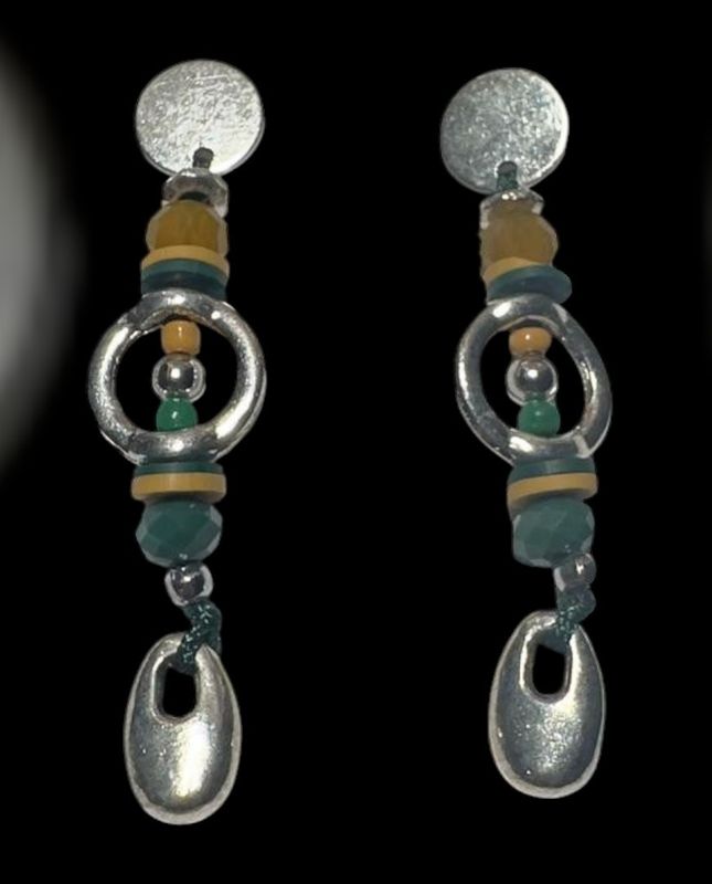Pendientes étnicos (verdes)