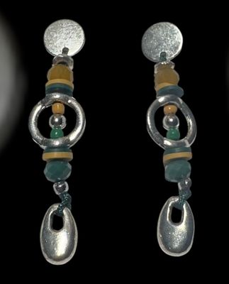 Pendientes étnicos (verdes)