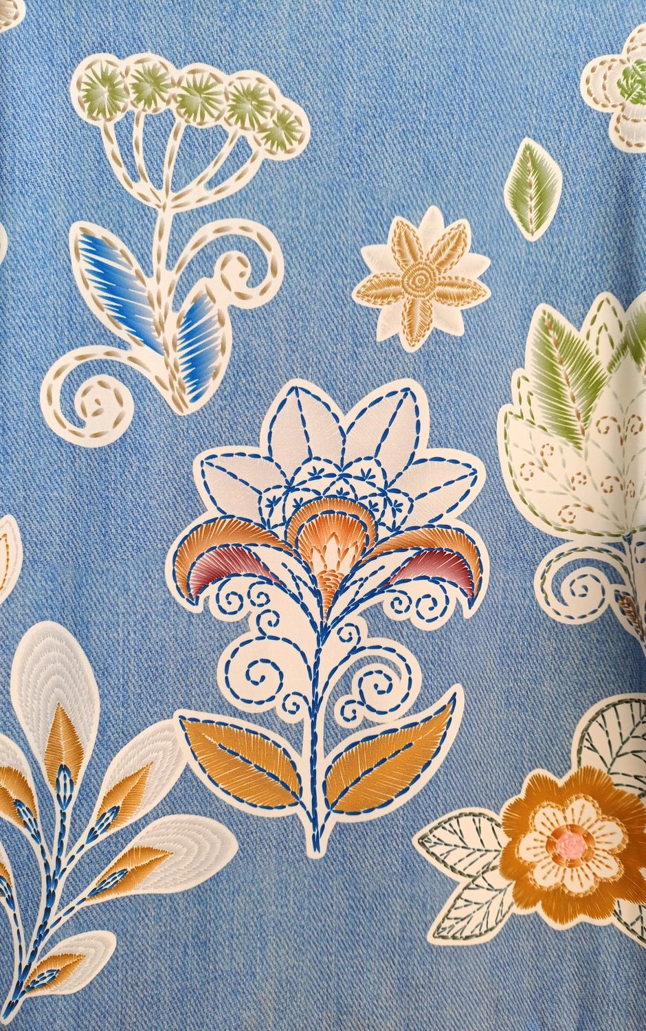 Chaqueta imitación denim