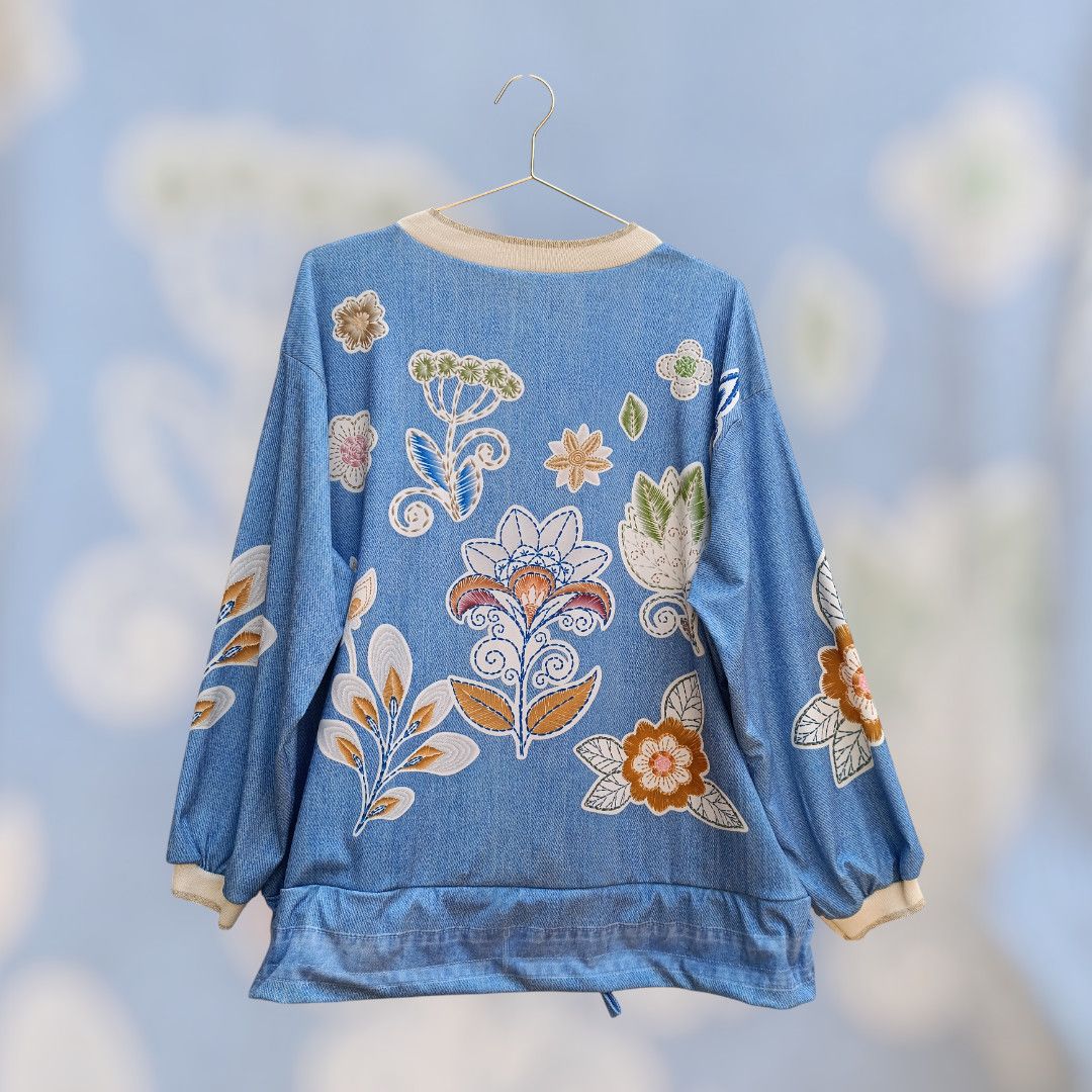 Chaqueta imitación denim