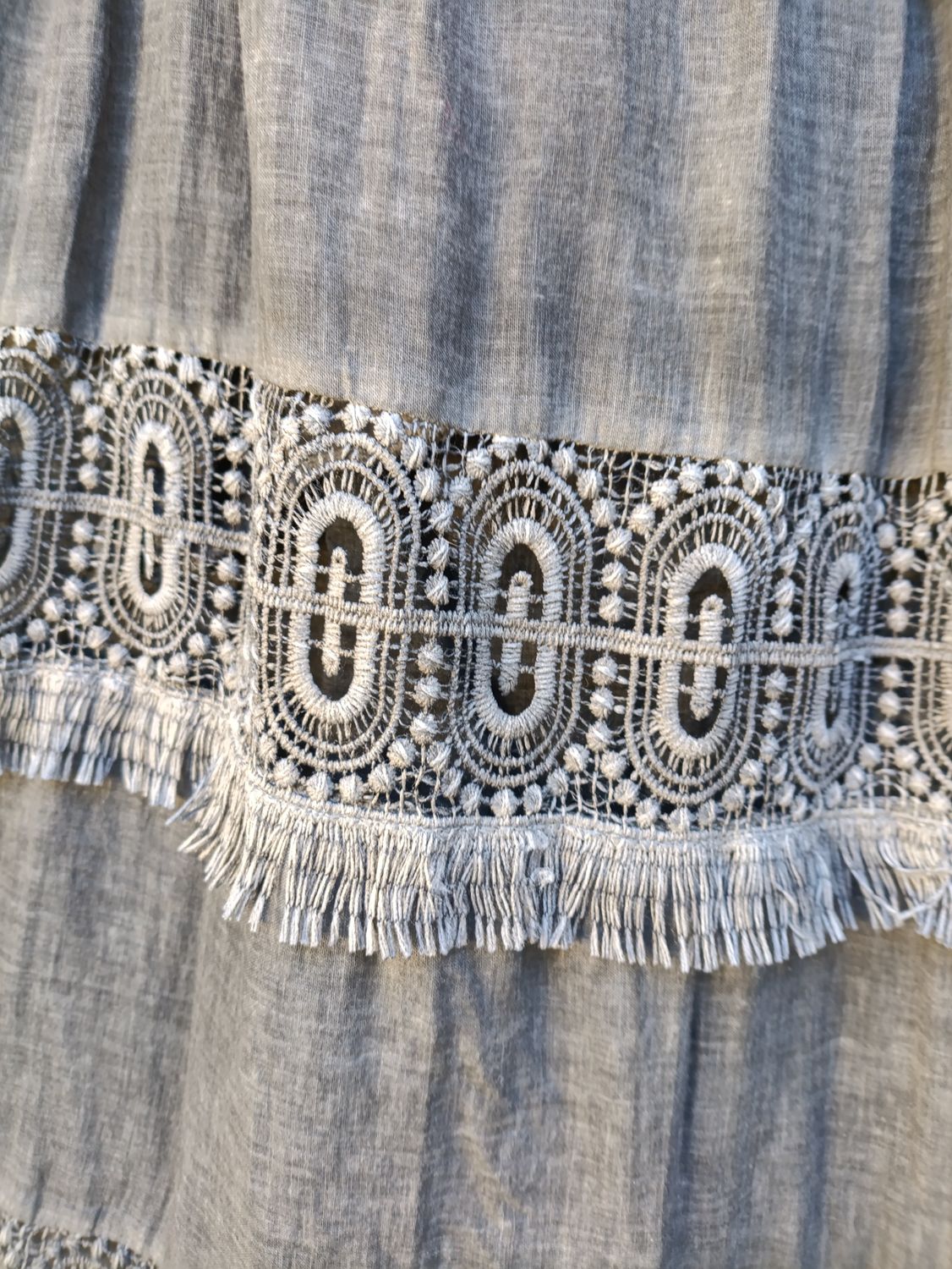 Falda paneles crochet