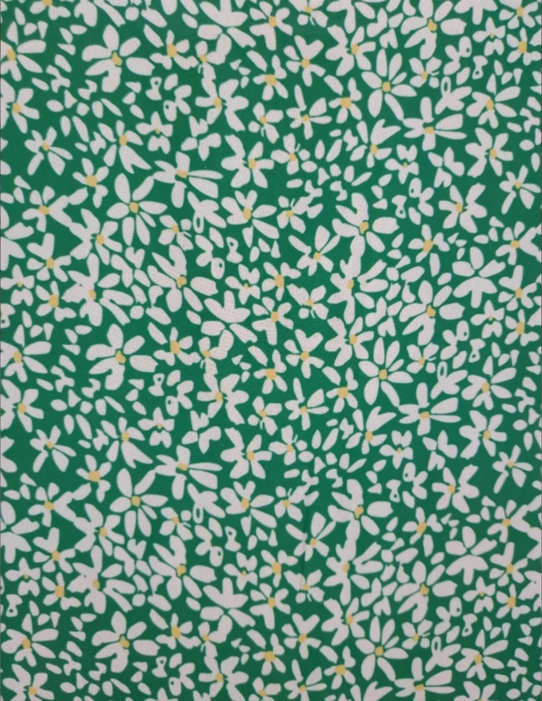 Vestido verde flores