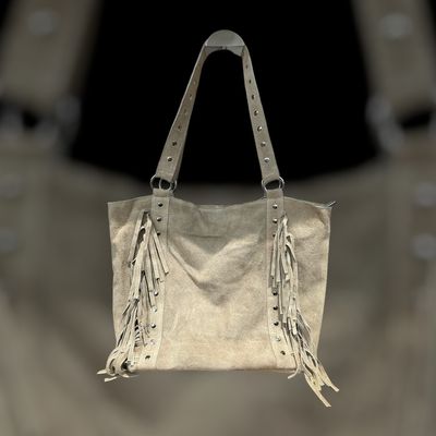 Bolso serraje flecos