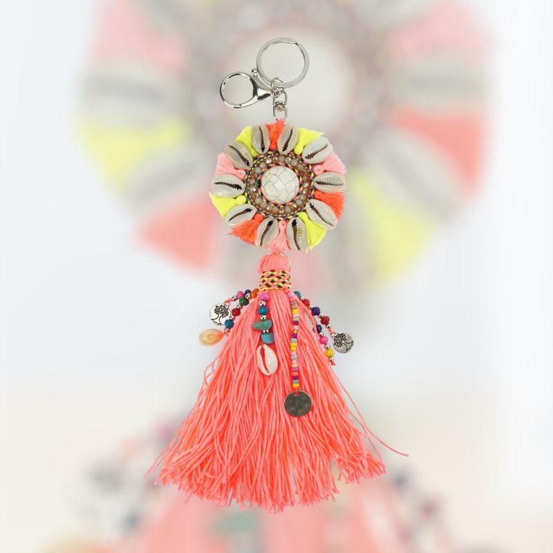 Llavero pompón (coral)