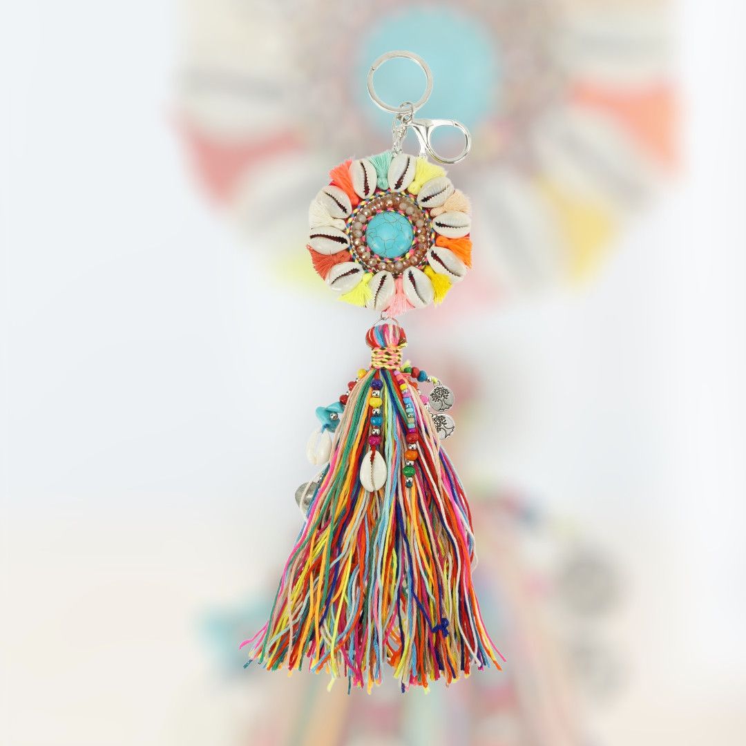 Llavero pompón (multicolor)