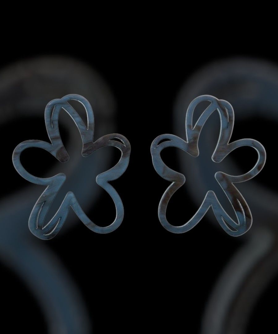 Pendientes flor metacrilato