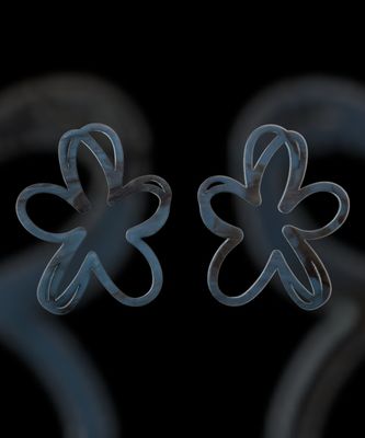 Pendientes flor metacrilato