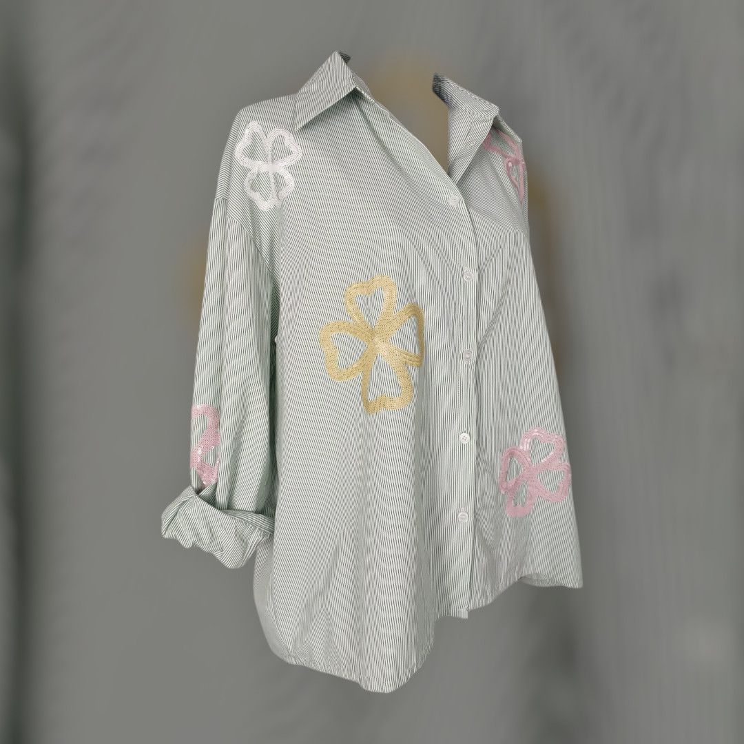 Camisa rayas y flores