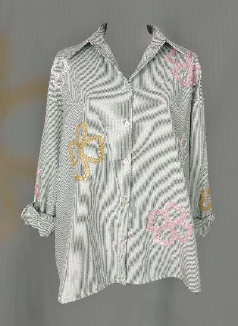 Camisa rayas y flores
