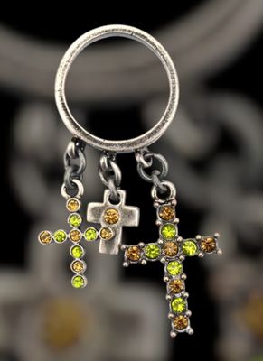 Anillo cruces (plateado)