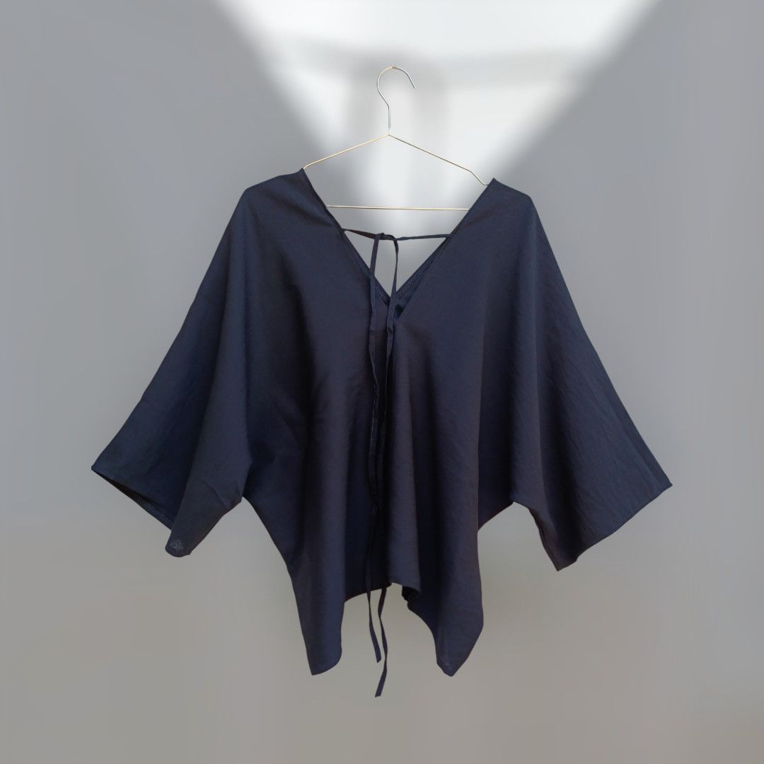 Blusa lazos espalda (negra)