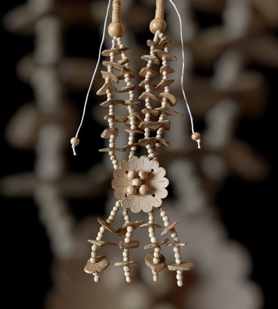 Collar madera boho