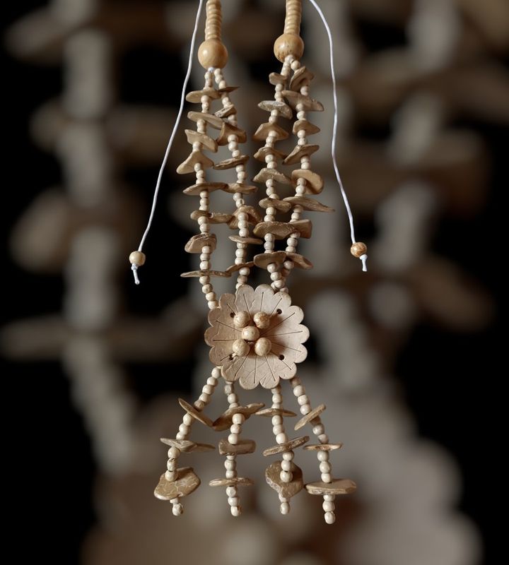 Collar madera boho