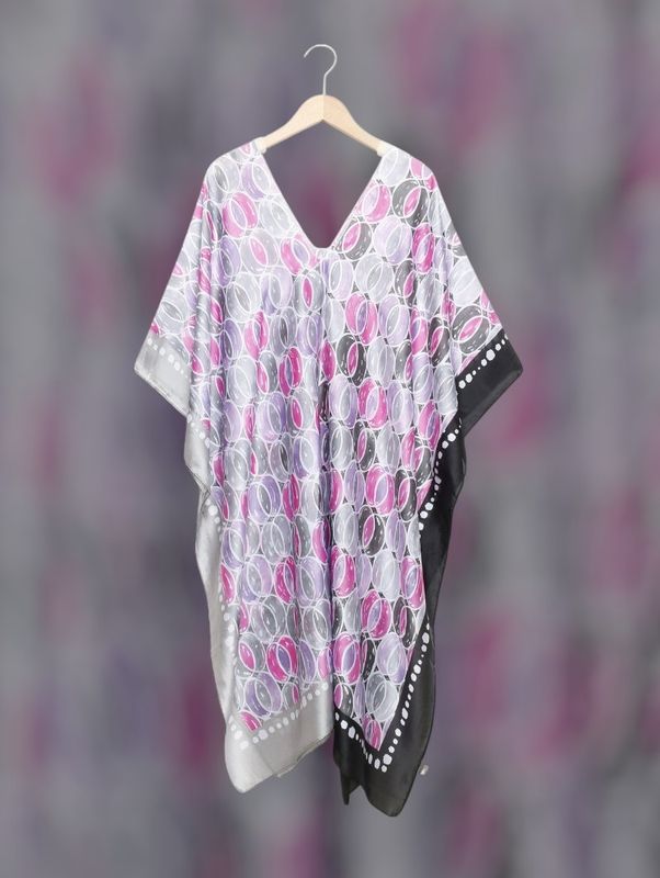 Kimono gris círculos