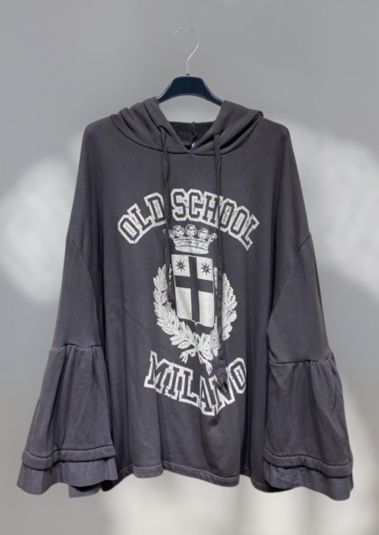 Sudadera mangas volantes