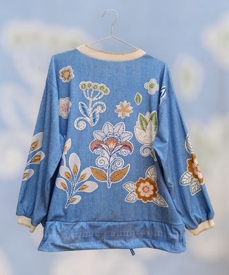 Chaqueta imitación denim