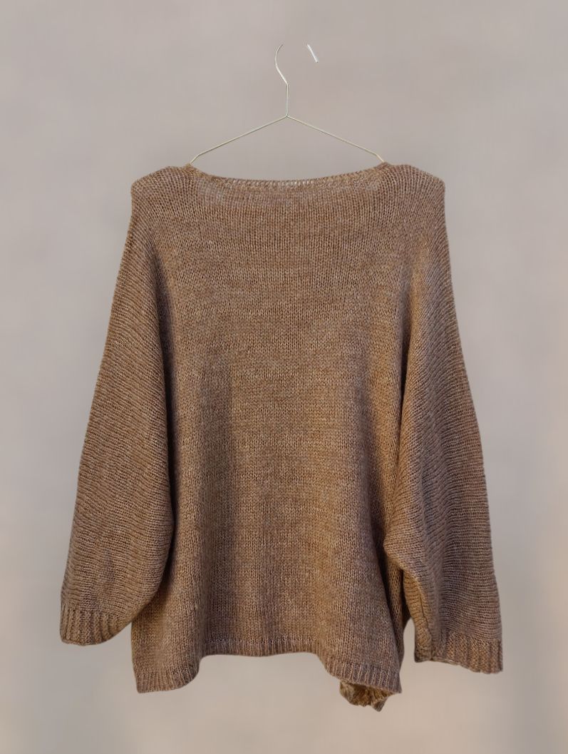 Jersey mangas murciélago marrón