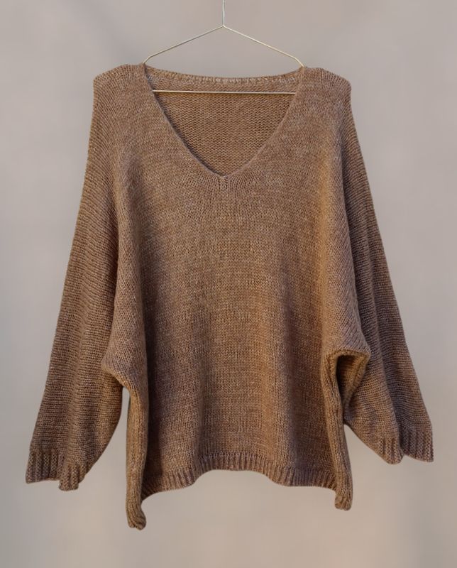 Jersey mangas murciélago marrón