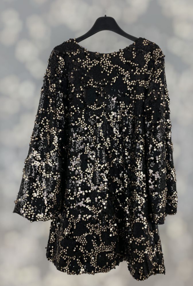 Vestido lentejuelas doradas