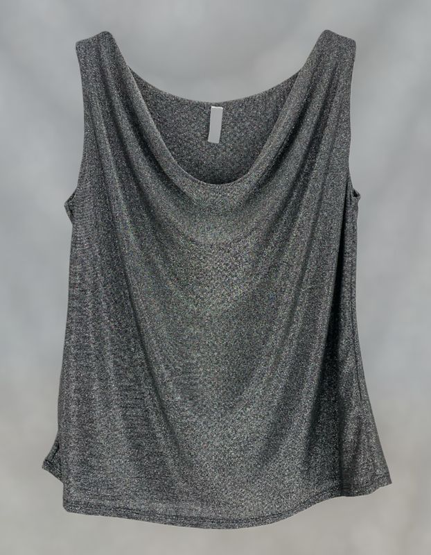 Top fiesta plateado