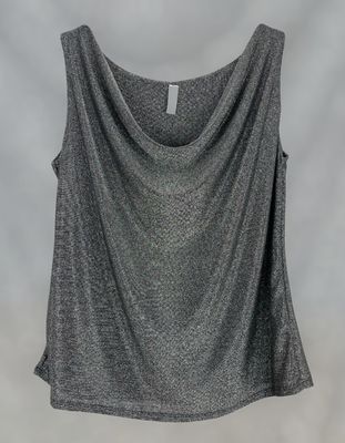 Top fiesta plateado