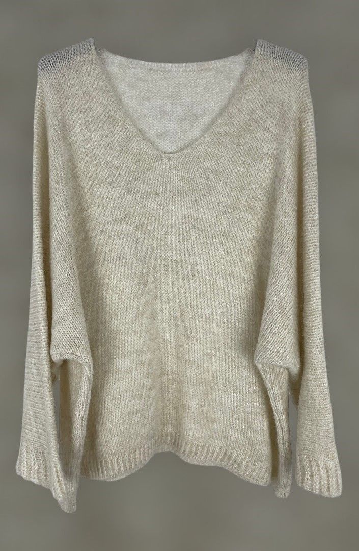 Jersey mangas murciélago crema