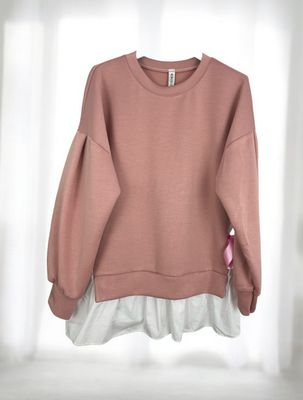 Sudadera sobrefalda (rosa)