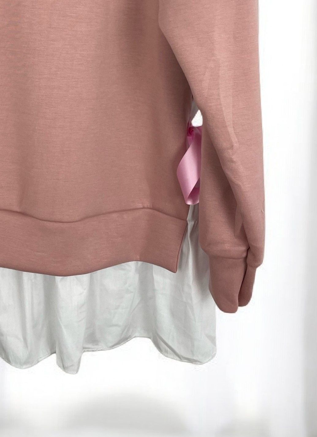 Sudadera sobrefalda (rosa)