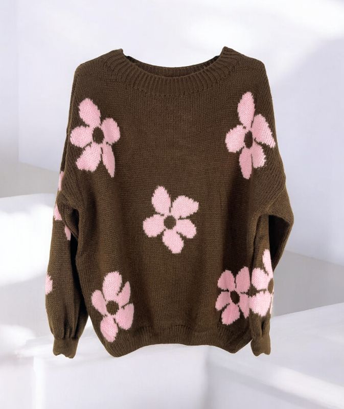 Jersey flores (marrón)