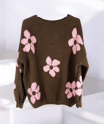 Jersey flores (marrón)