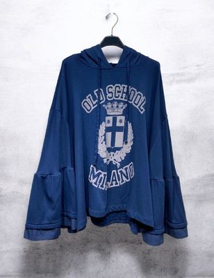 Sudadera mangas volantes (azul marino)